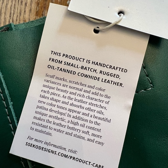 Brand New genuine leather Sseko bucket bag in oiled agave. - Picture 4 of 5